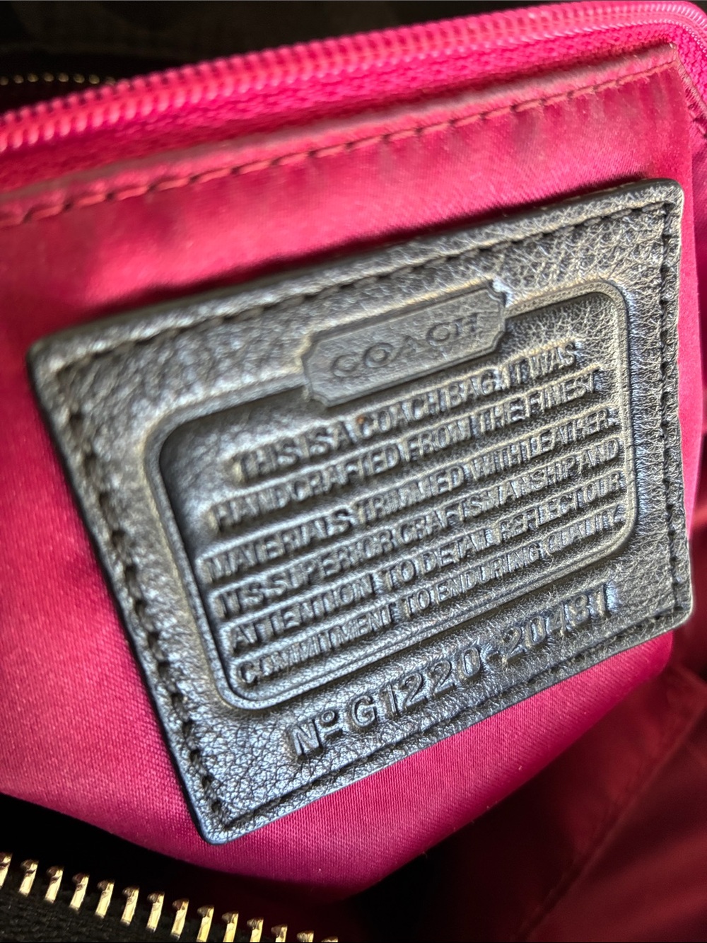 Coach Coach Black Signature Nylon Mia Opaque Chain Tote - Picture 11 of 12